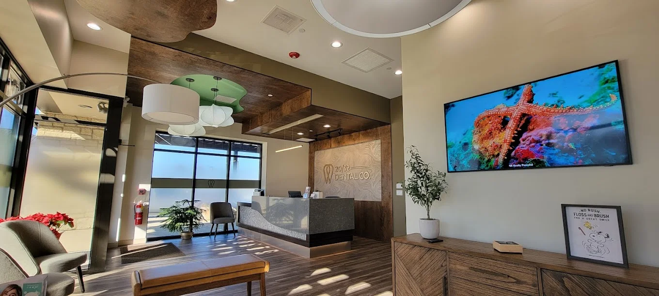 Office hallway and interior design