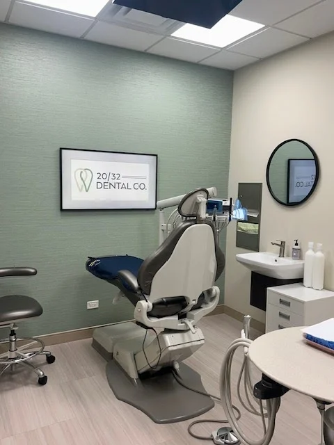 Office reception area with front desk